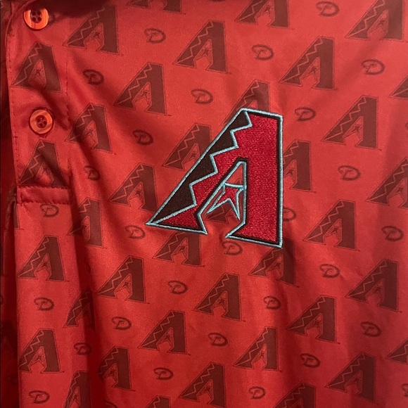 Arizona Diamondbacks Exclusive Fathers Day 2025 Red Polo Shirt with Logo - Picture 4 of 6